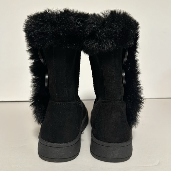 SO Sofia Girls Chestnut Brown‎ Faux Fur Sherpa Style Boot Size 12 - Picture 2 of 8